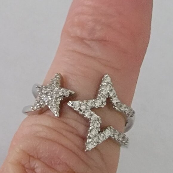 CZ Shooting Star Adjustable Ring - Picture 2 of 8